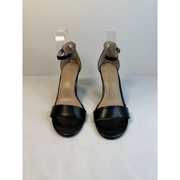 Kelly & Katie Himesta Women's Size 7WW Black Wedge Sandal Casual Minimalist - Picture 2 of 13